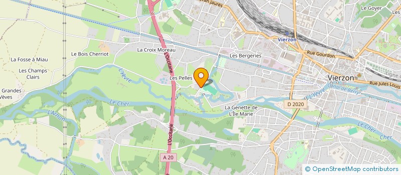 localisation de l'entreprise MONSIEUR CHRISTIAN REQUILLARD  VIERZON