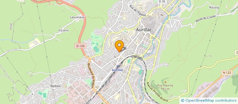 localisation de l'entreprise MONSIEUR CHRISTIAN REY à AURILLAC