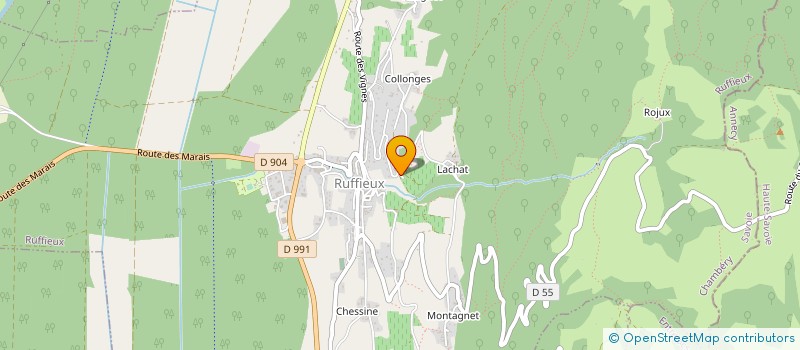 localisation de l'entreprise MONSIEUR CHRISTIAN REYNAUD  RUFFIEUX