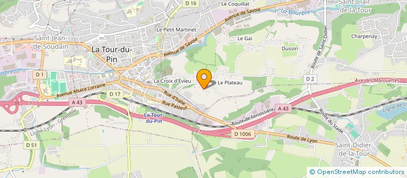 localisation de l'entreprise MONSIEUR CHRISTIAN RIBAILLIER  SAINT-CLAIR-DE-LA-TOUR