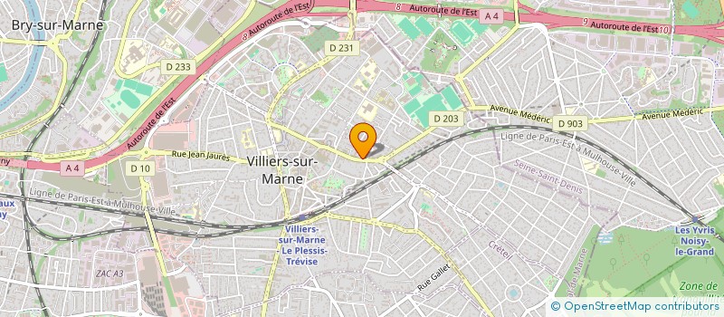 localisation de l'entreprise MONSIEUR CHRISTIAN RIBEIRO à VILLIERS-SUR-MARNE
