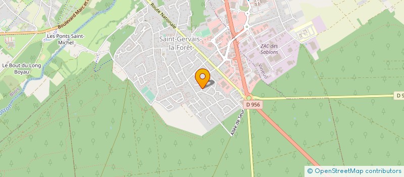 localisation de l'entreprise MONSIEUR CHRISTIAN RICHARD  SAINT-GERVAIS-LA-FORET