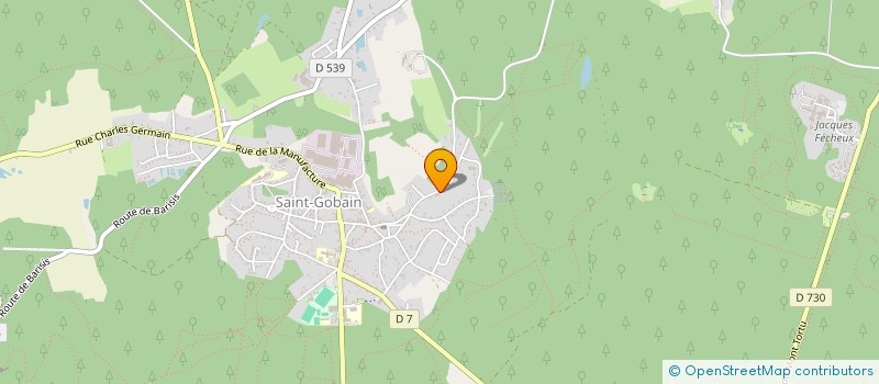 localisation de l'entreprise MONSIEUR CHRISTIAN RICHIR  SAINT-GOBAIN