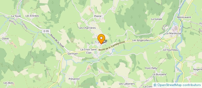 localisation de l'entreprise MONSIEUR CHRISTIAN RIGAUD  TRAMAYES