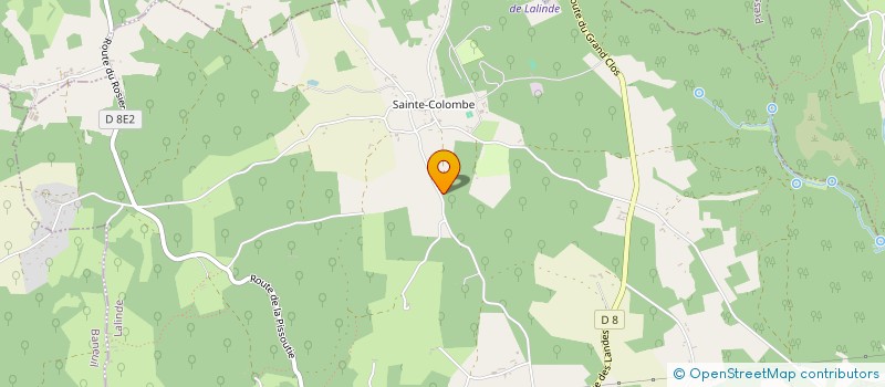 localisation de l'entreprise MONSIEUR CHRISTIAN RIGG  LALINDE