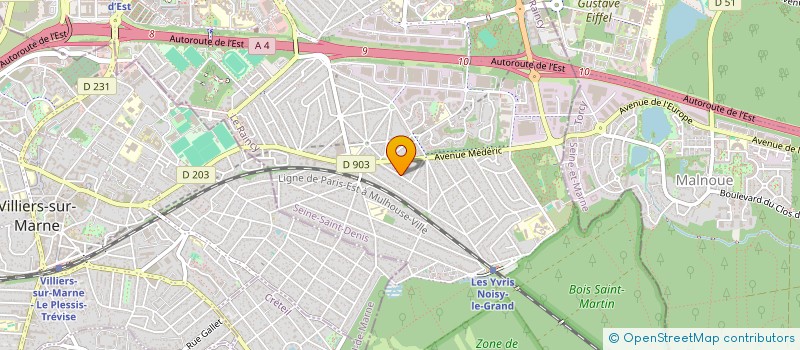 localisation de l'entreprise MONSIEUR CHRISTIAN RIGODON  NOISY-LE-GRAND