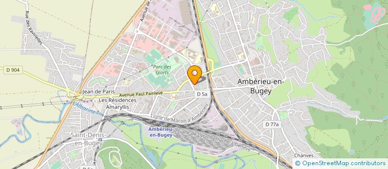 localisation de l'entreprise MONSIEUR CHRISTIAN RIGOLET à AMBERIEU-EN-BUGEY