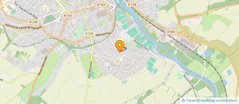localisation de l'entreprise MONSIEUR CHRISTIAN RIGOUT à AUXERRE