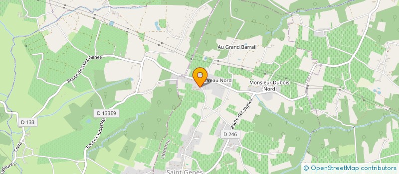 localisation de l'entreprise MONSIEUR CHRISTIAN RIVE  SAINT-GENES-DE-FRONSAC