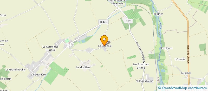 localisation de l'entreprise MONSIEUR CHRISTIAN RIVERAULT  LIGRE