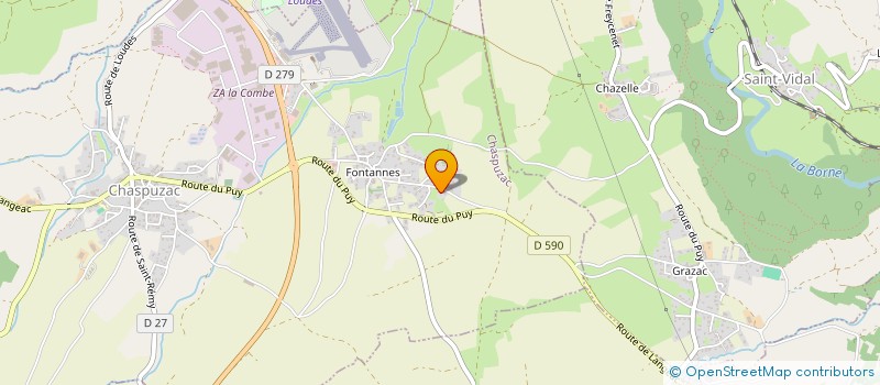 localisation de l'entreprise MONSIEUR CHRISTIAN RIVET  CHASPUZAC