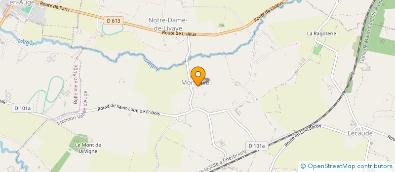 localisation de l'entreprise MONSIEUR CHRISTIAN RIVIERE  MEZIDON VALLEE D'AUGE