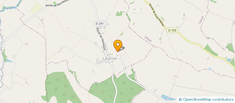 localisation de l'entreprise MONSIEUR CHRISTIAN RIZON  LALANNE