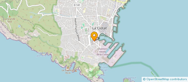 localisation de l'entreprise MONSIEUR CHRISTIAN ROBERT à LA CIOTAT