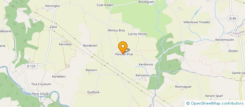 localisation de l'entreprise MONSIEUR CHRISTIAN ROBIN  QUERRIEN