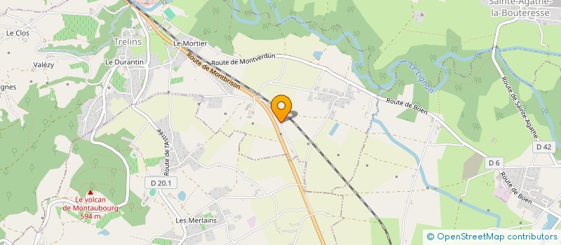 localisation de l'entreprise MONSIEUR CHRISTIAN ROCHE  TRELINS