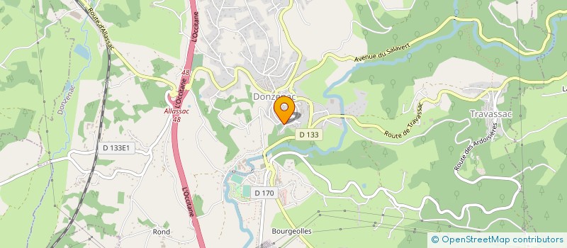 localisation de l'entreprise MONSIEUR CHRISTIAN ROCHE  DONZENAC