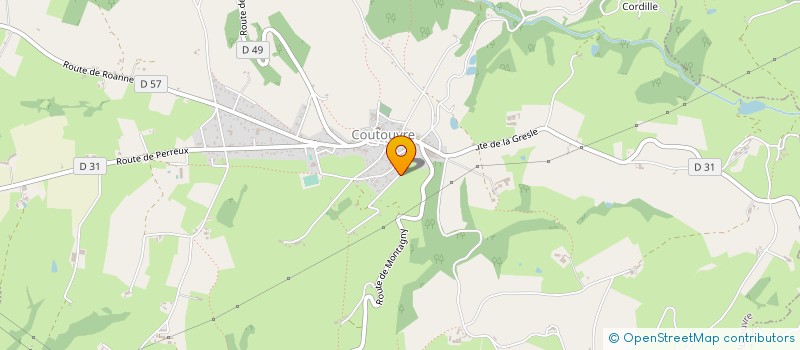 localisation de l'entreprise MONSIEUR CHRISTIAN ROCHE  COUTOUVRE