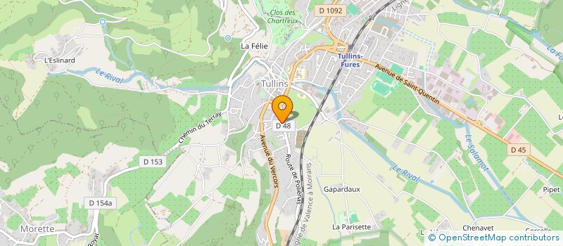 localisation de l'entreprise MONSIEUR CHRISTIAN ROCHER  TULLINS