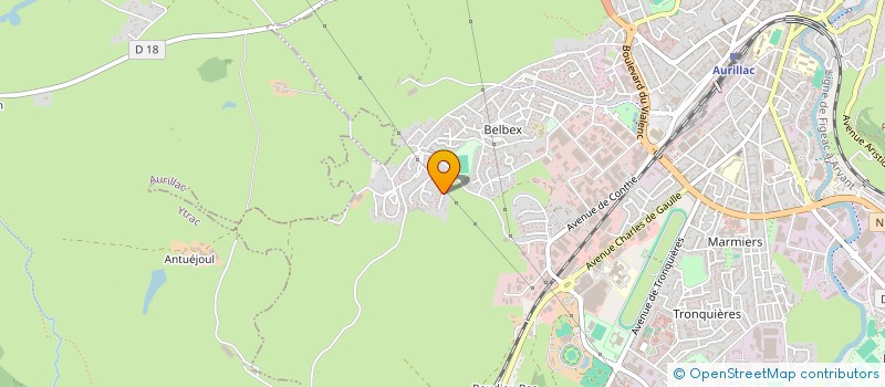 localisation de l'entreprise MONSIEUR CHRISTIAN RODE à AURILLAC