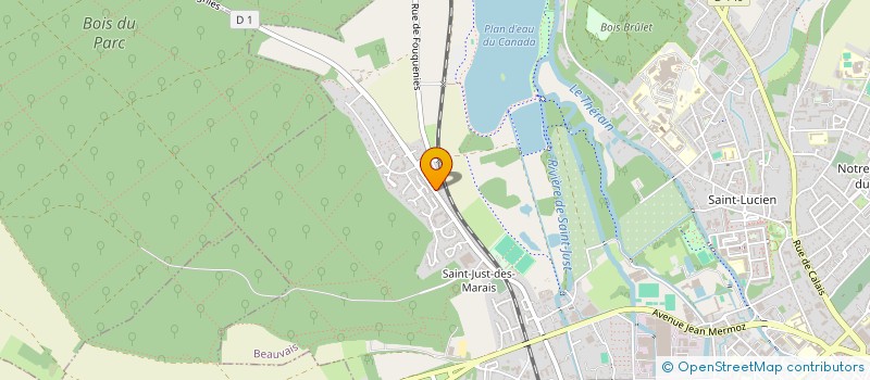 localisation de l'entreprise MONSIEUR CHRISTIAN RODE  BEAUVAIS