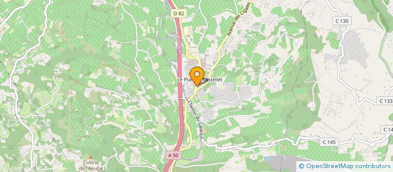 localisation de l'entreprise MONSIEUR CHRISTIAN RODIAC  LE CASTELLET