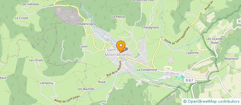 localisation de l'entreprise MONSIEUR CHRISTIAN RODIER  SAINT-JULIEN-MOLIN-MOLETTE