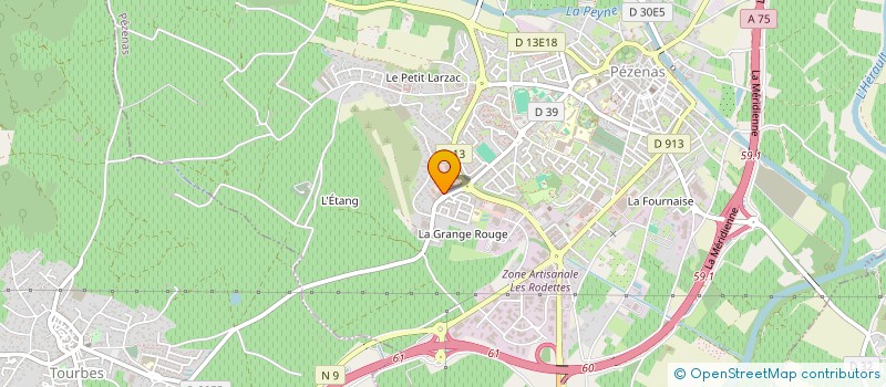 localisation de l'entreprise MONSIEUR CHRISTIAN RODRIGUEZ  PEZENAS