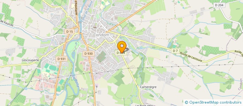 localisation de l'entreprise MONSIEUR CHRISTIAN RODRIGUEZ  CONDOM