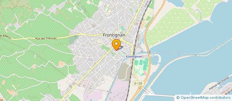 localisation de l'entreprise MONSIEUR CHRISTIAN ROGER  FRONTIGNAN