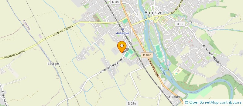 localisation de l'entreprise MONSIEUR CHRISTIAN ROLLAND  AUTERIVE