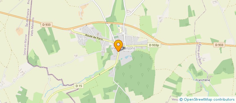 localisation de l'entreprise MONSIEUR CHRISTIAN ROLLAND  VIELS-MAISONS