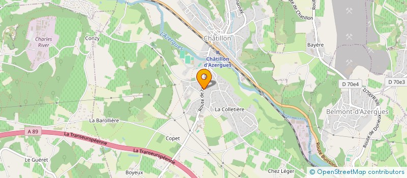 localisation de l'entreprise MONSIEUR CHRISTIAN ROLLET à CHATILLON