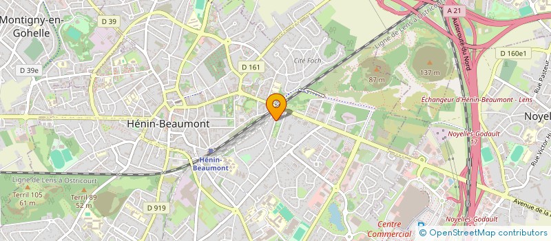 localisation de l'entreprise MONSIEUR CHRISTIAN ROMERO à HENIN-BEAUMONT