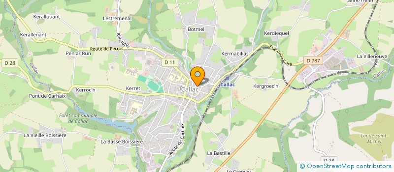 localisation de l'entreprise MONSIEUR CHRISTIAN RONDEL  CALLAC