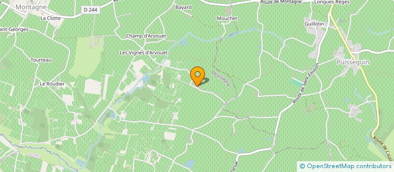 localisation de l'entreprise MONSIEUR CHRISTIAN RONGIERAS à MONTAGNE