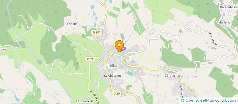 localisation de l'entreprise MONSIEUR CHRISTIAN ROQUE  JUILLAC