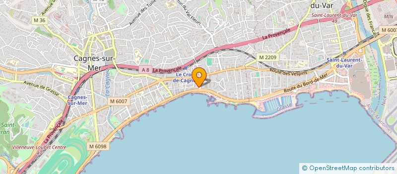 localisation de l'entreprise MONSIEUR CHRISTIAN ROSENBERG à CAGNES-SUR-MER