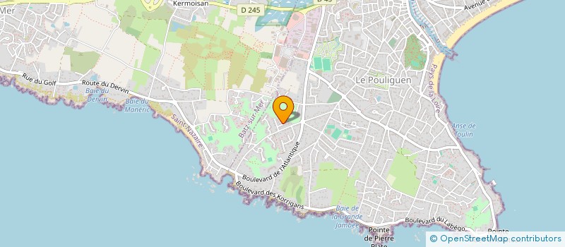 localisation de l'entreprise MONSIEUR CHRISTIAN ROSSARD  LE POULIGUEN