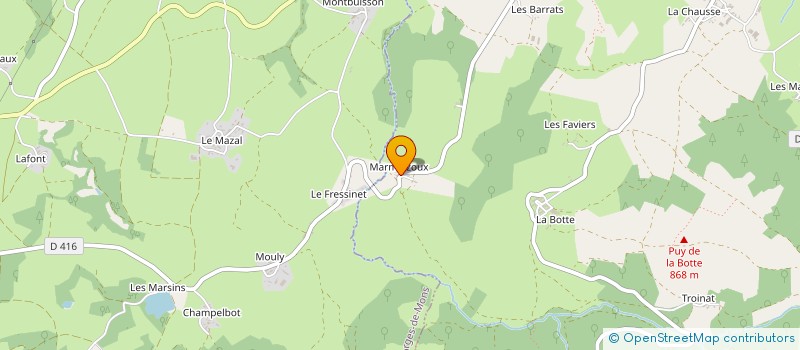 localisation de l'entreprise MONSIEUR CHRISTIAN ROSSIGNOL  MANZAT