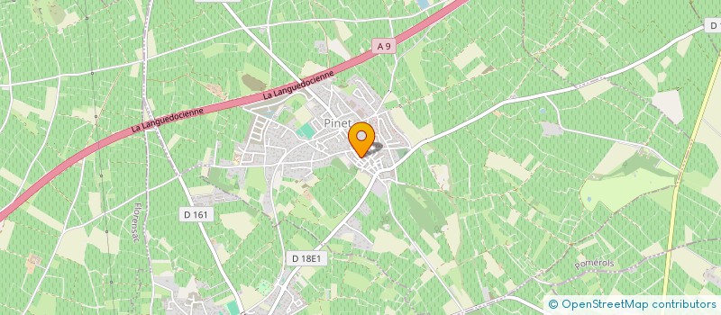 localisation de l'entreprise MONSIEUR CHRISTIAN ROUGE  PINET