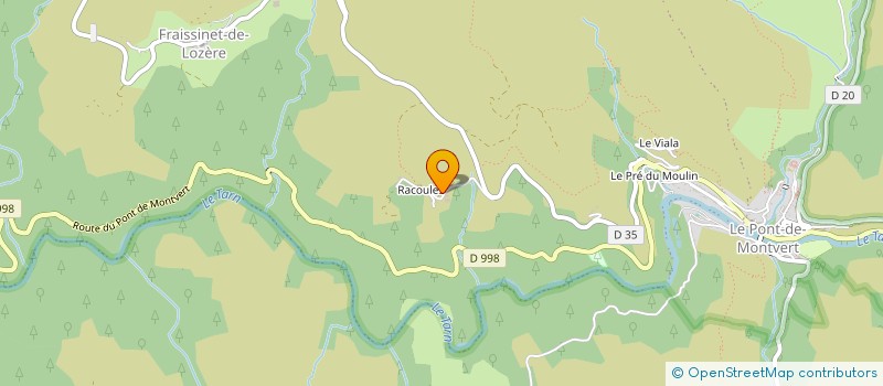 localisation de l'entreprise MONSIEUR CHRISTIAN ROUMEJON  PONT DE MONTVERT SUD MONT LOZERE