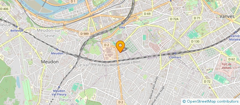 localisation de l'entreprise MONSIEUR CHRISTIAN ROUSIER à CLAMART