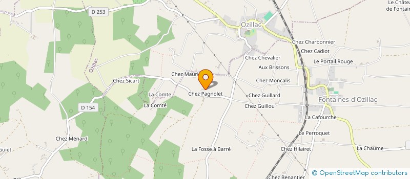 localisation de l'entreprise MONSIEUR CHRISTIAN ROUSSEAU  FONTAINES D'OZILLAC