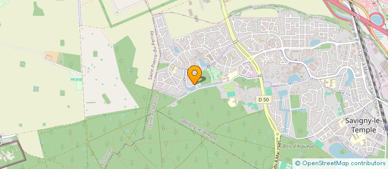 localisation de l'entreprise MONSIEUR CHRISTIAN ROUSSEAU  SAVIGNY-LE-TEMPLE