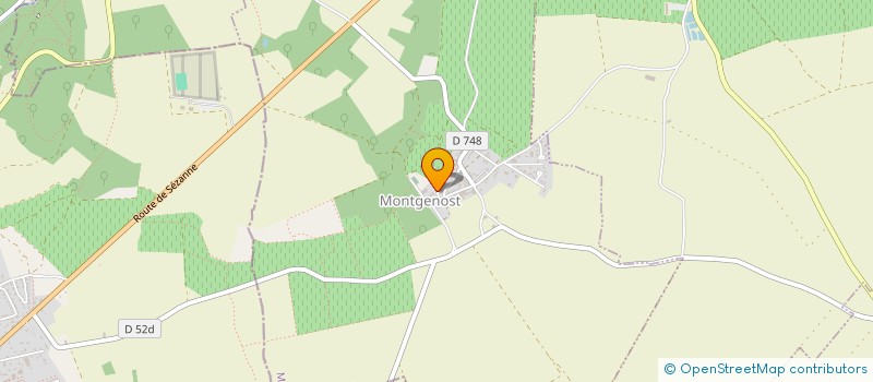 localisation de l'entreprise MONSIEUR CHRISTIAN ROUSSEAU  MONTGENOST