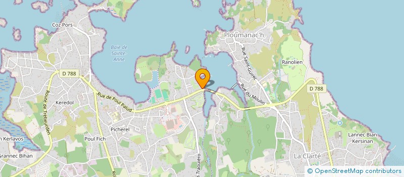 localisation de l'entreprise MONSIEUR CHRISTIAN ROUSSEL  TREGASTEL