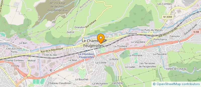 localisation de l'entreprise MONSIEUR CHRISTIAN ROUSSIAL à LE CHAMBON-FEUGEROLLES