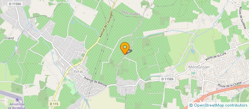 localisation de l'entreprise MONSIEUR CHRISTIAN ROUX  YVRAC
