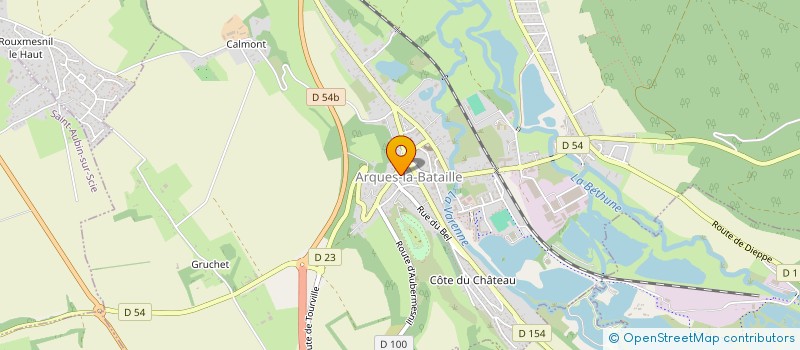 localisation de l'entreprise MONSIEUR CHRISTIAN ROUX à ARQUES-LA-BATAILLE